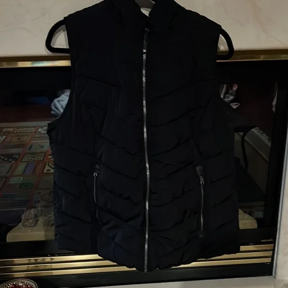 Green Tea Cold Weather Vest Soft Faux Fur Inside Removable Hood XXL - Picture 5 of 10